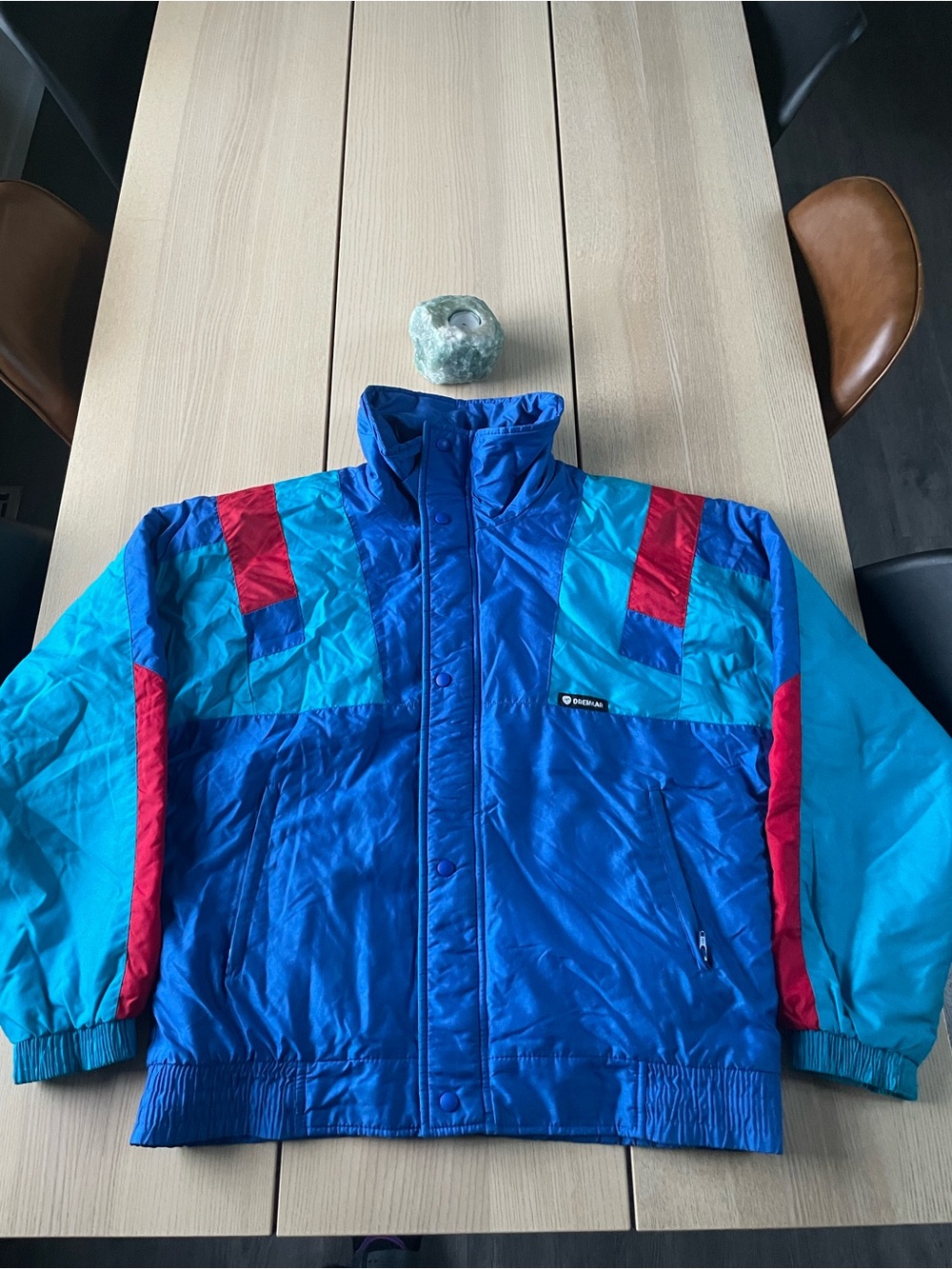 Dreimar Vintage 90’s Ski Jacket for men colourblock retro men’s ski coat large